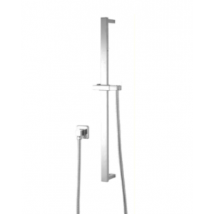 Square Brushed Nickel Hand Shower Rail without Handheld Shower